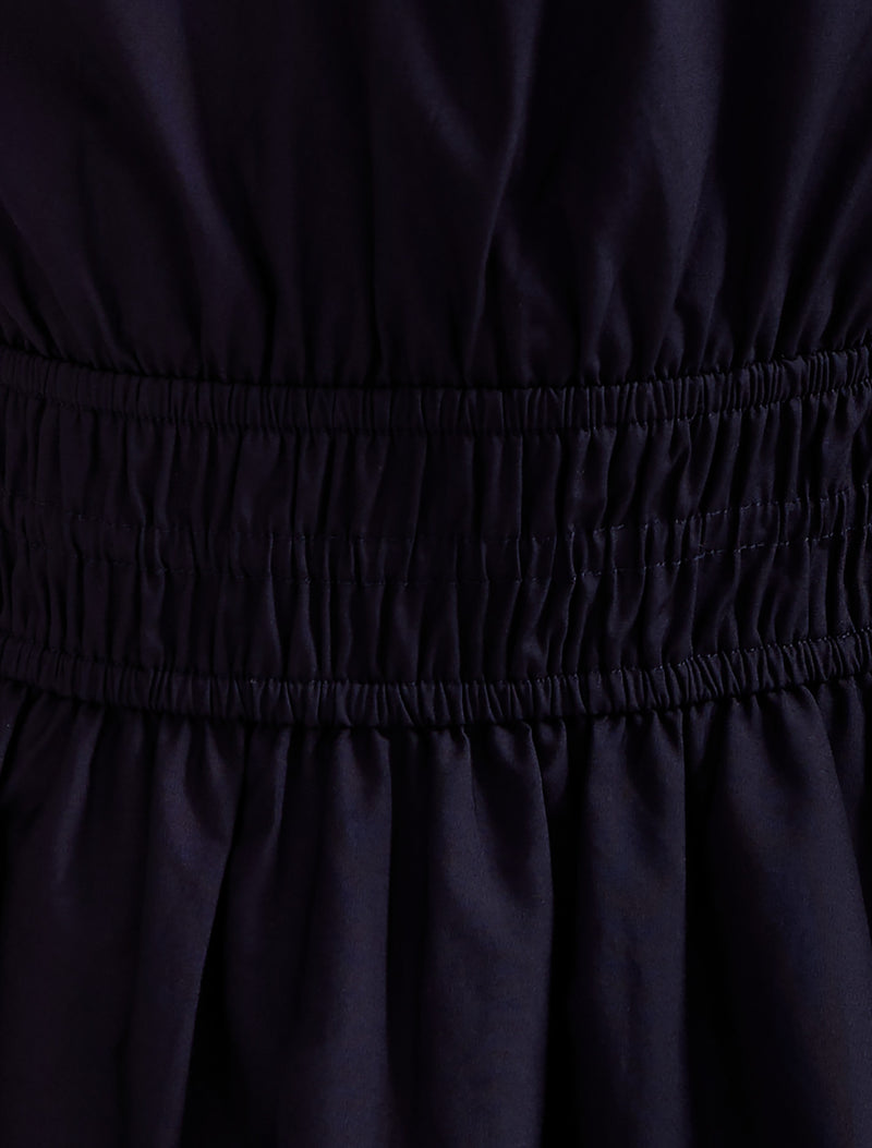 Mara Puff Sleeve Cotton Midi Dress