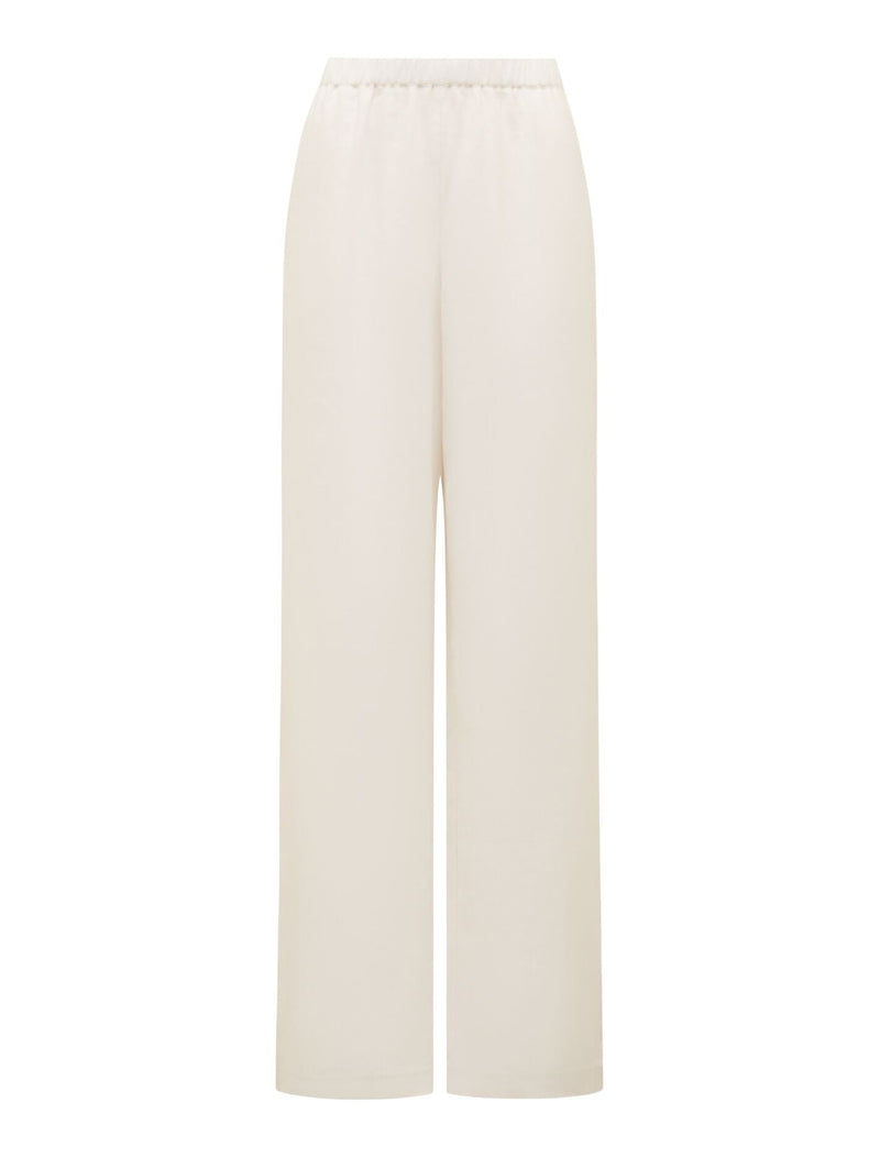 Ally Linen Elastic Wide Leg Pants Forever New