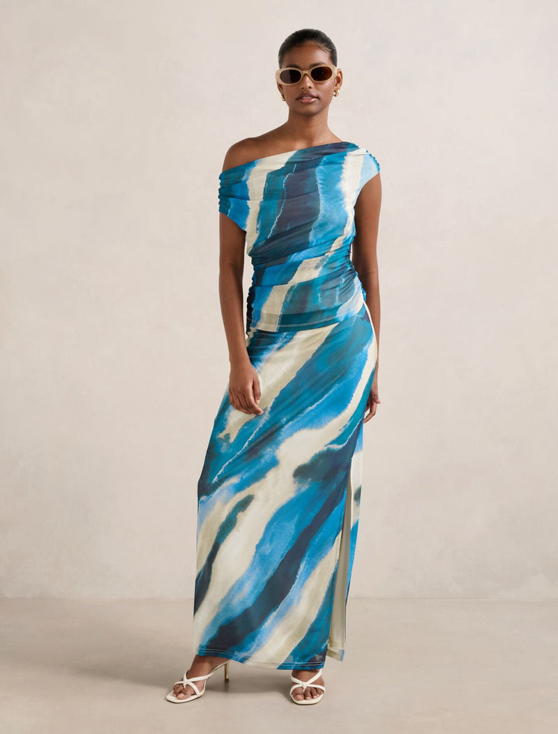 Mia Petite Mesh Maxi Skirt Forever New