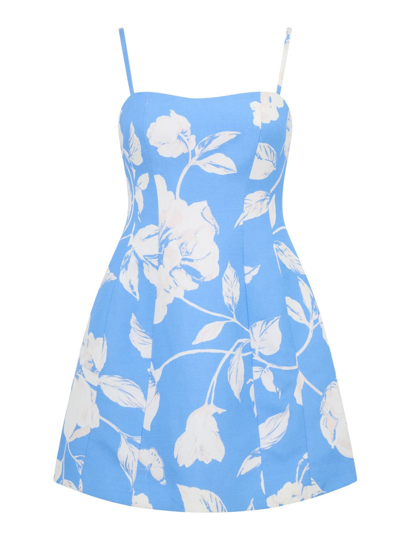 Maura Structured Linen Mini Dress Forever New