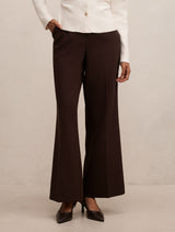 Marissa Petite Wide Leg Pants Chocolate Forever New