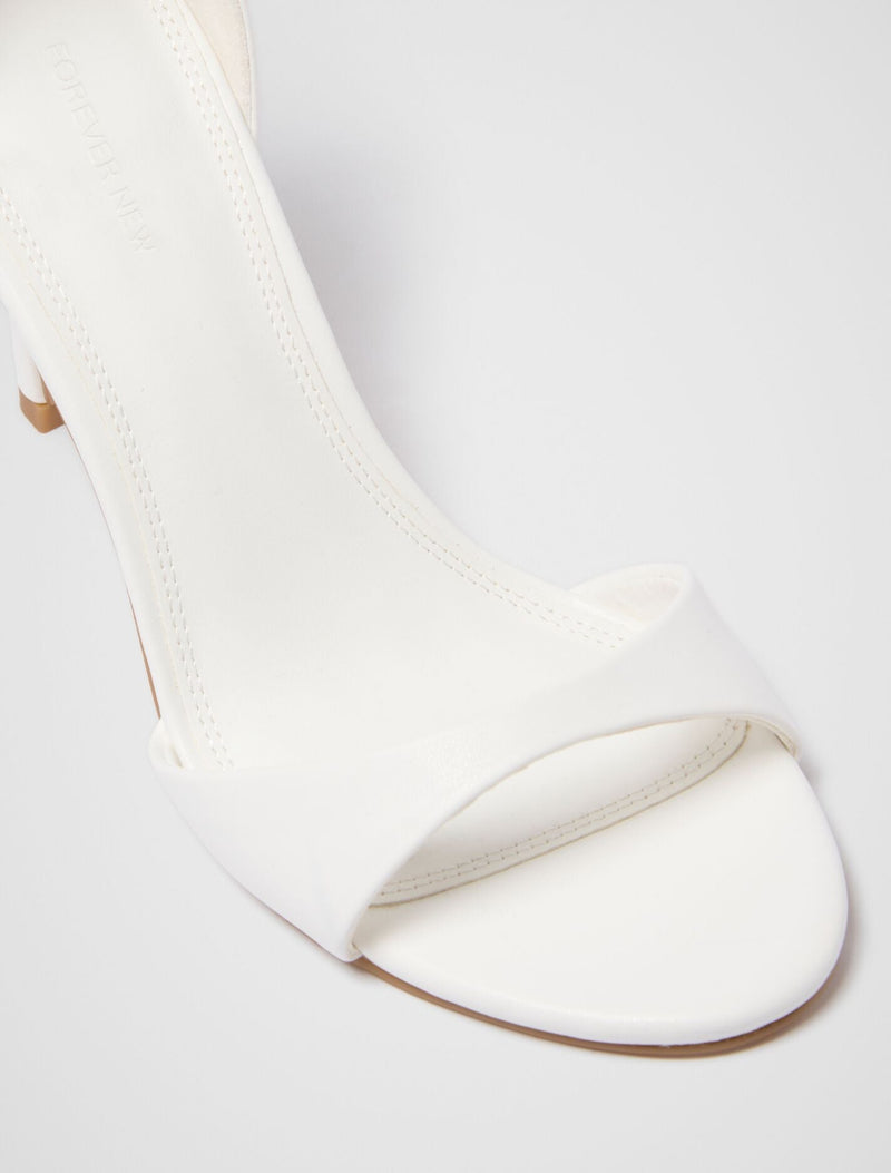 Farrah All Over Flower Trim Heeled Sandal Forever New