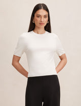 Maisie Short Sleeve T-Shirt Porcelain Forever New