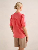 Mariella Pintuck Blouse Forever New