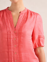 Mariella Pintuck Blouse Forever New