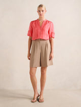 Mariella Pintuck Blouse Forever New