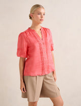 Mariella Pintuck Blouse Forever New