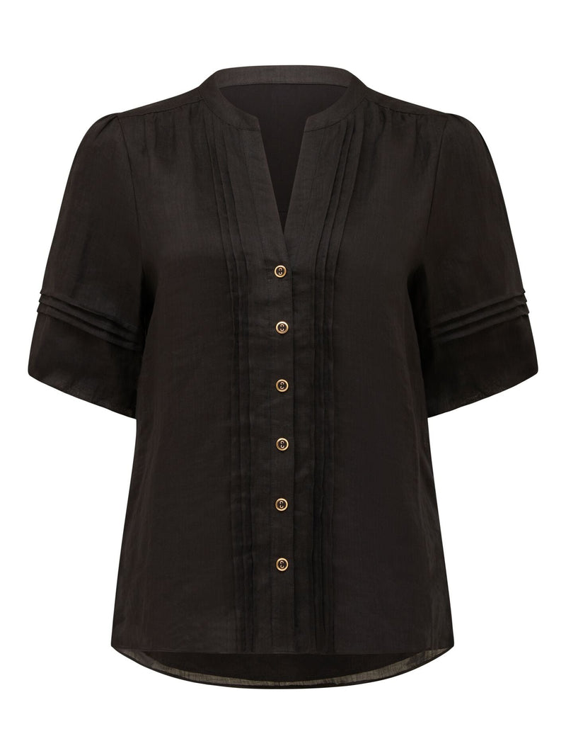 Mariella Pintuck Blouse Forever New