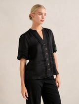 Mariella Pintuck Blouse Forever New