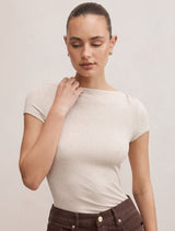 Andie Boat Neck Baby T-Shirt Forever New