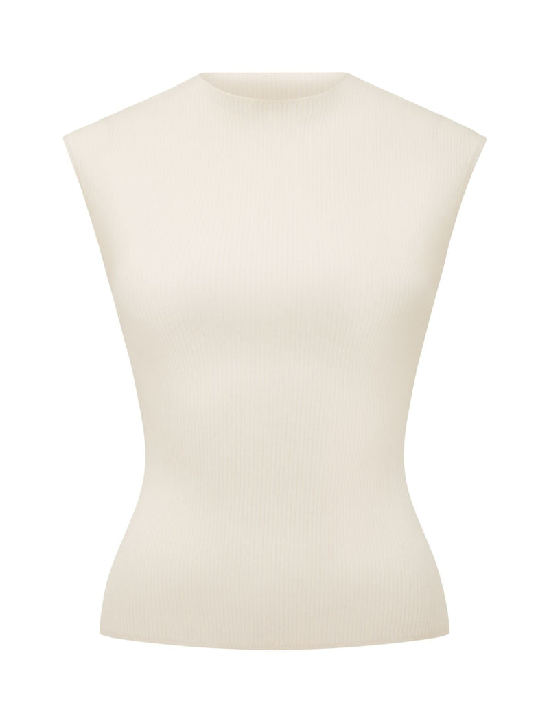 Kallie Extended Shoulder Rib Top Forever New