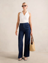 Clover Collared Halter Top
