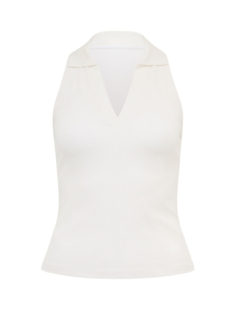 Clover Collared Halter Top
