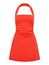 Imogen Stretch Cotton Halter Mini Dress Forever New