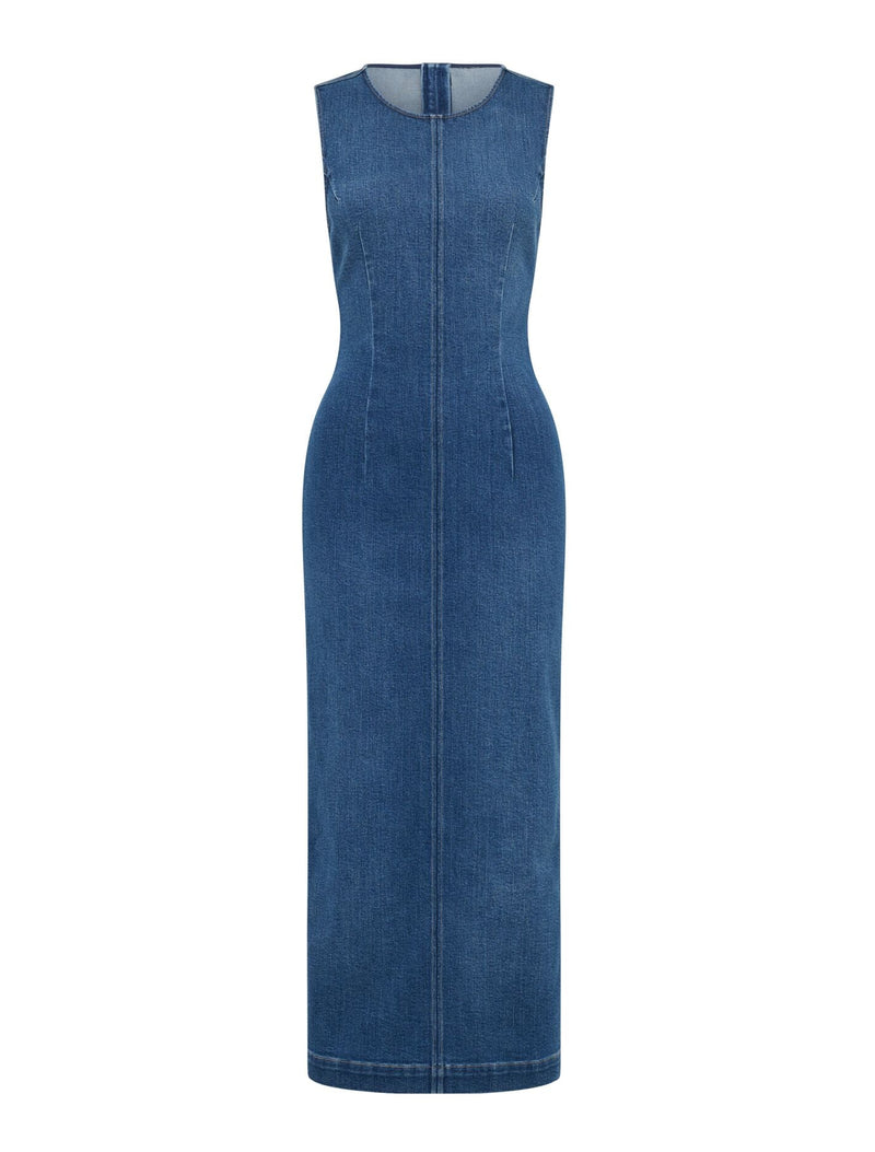 Tara Denim Midi Dress Forever New