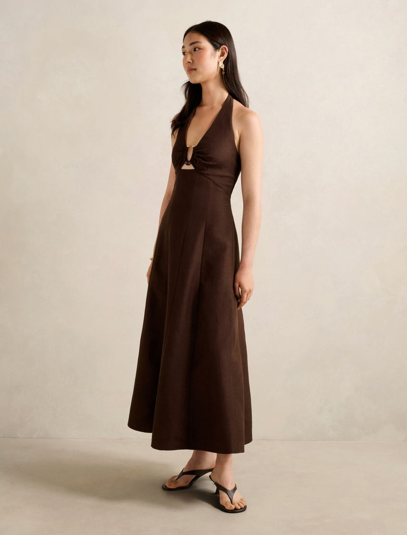 angie halter dress Angie Halter Top Dress With Handkerchief Hem (C4F39)