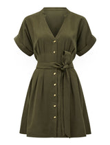 Brydie Belted Mini Dress