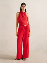 Evelyn Elastic Wide Leg Pants Forever New
