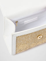 Fiora Floral Crochet Top Handle Bag Forever New