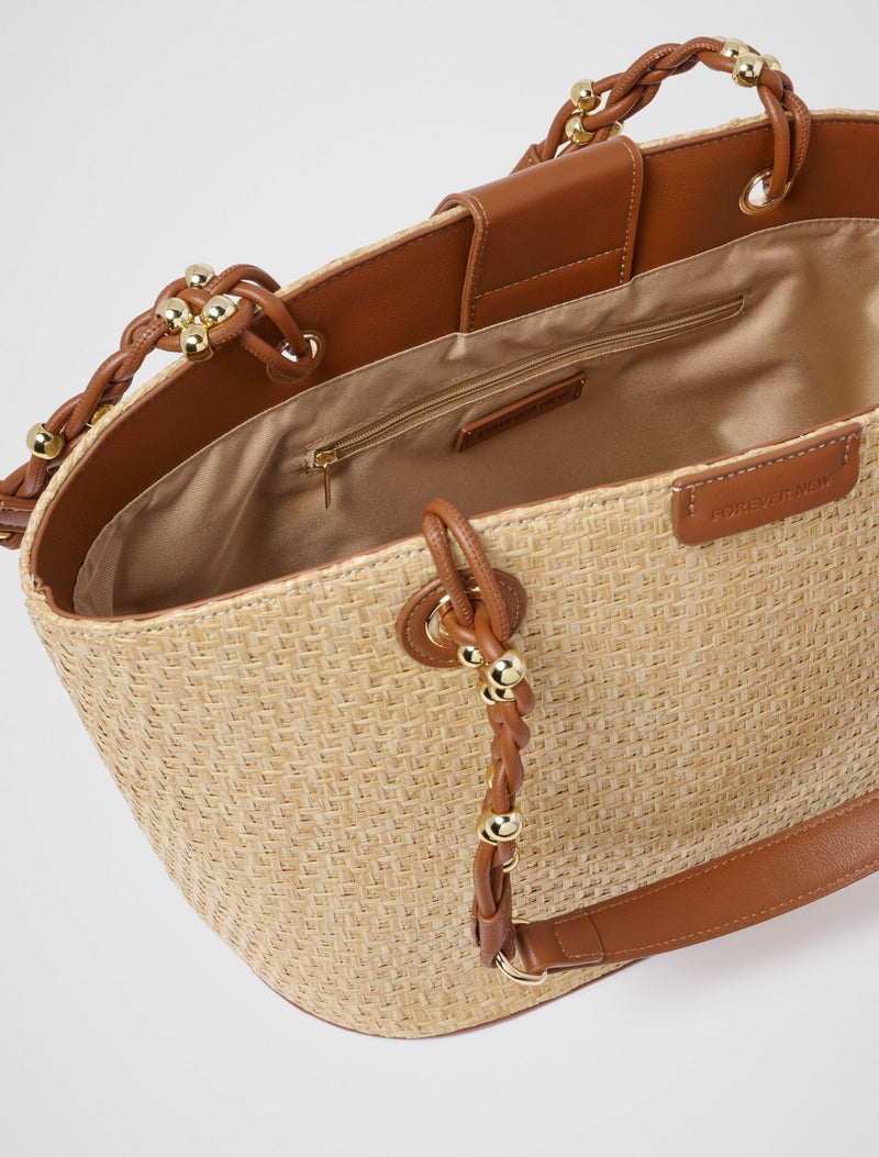 Aria Weave Tote Bag Forever New