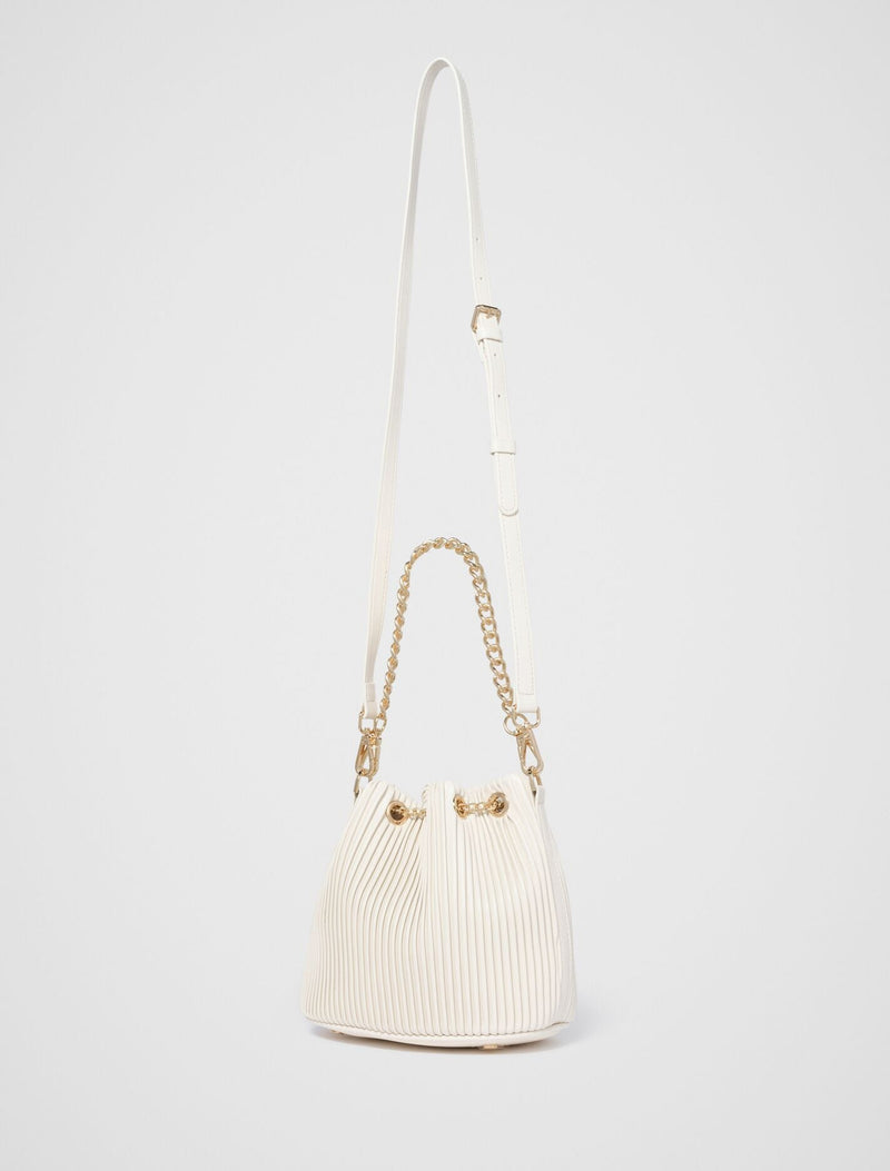 Dahlia Drawstring Pleat Bucket Bag Forever New