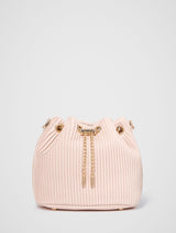 Dahlia Drawstring Pleat Bucket Bag 0 Rose Forever New