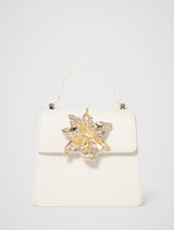 Maria Metal Flower Small Bag 0 Ivory Forever New