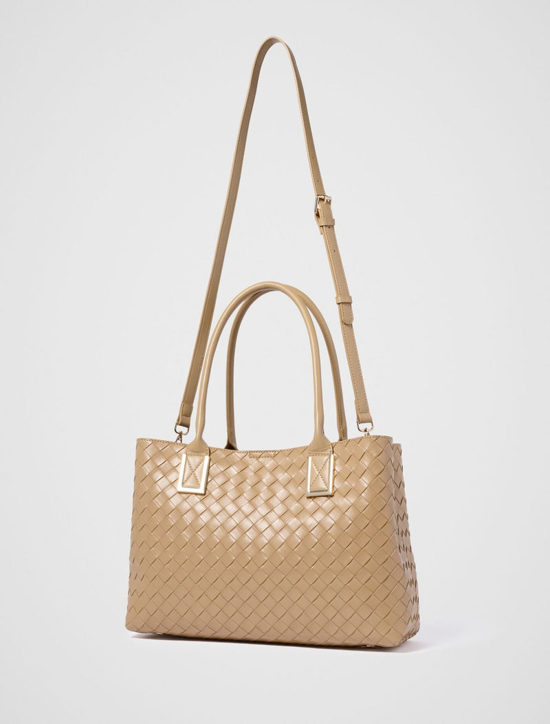 Ariana Weave Medium Tote Bag Forever New