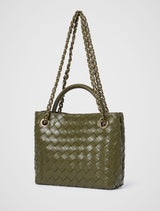 Lillian Weave Small Tote Bag Forever New