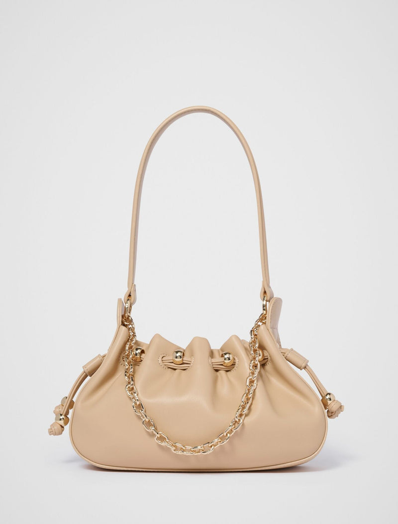 Dakota Drawstring Chain Bag 0 Sand Forever New