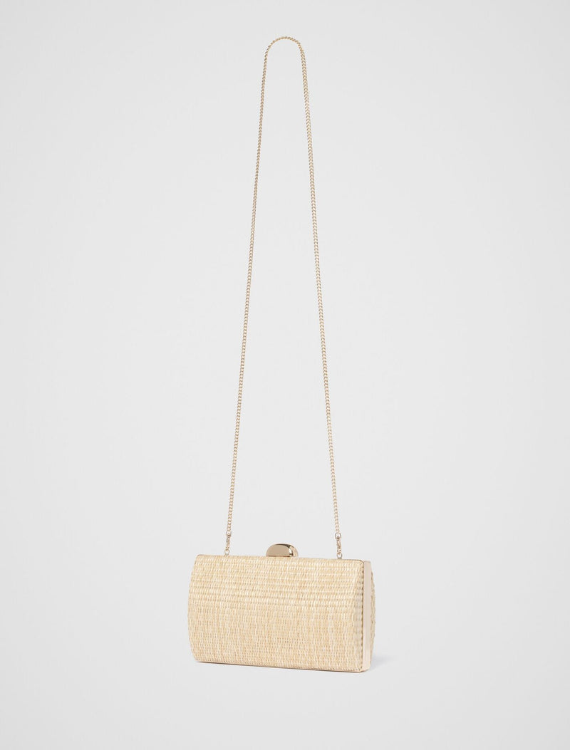 Helena Weave Hardcase Clutch Forever New