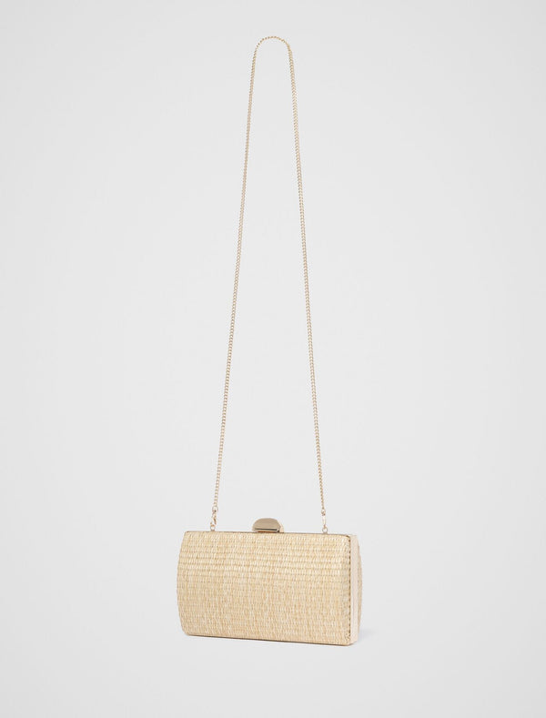 Helena Weave Hardcase Clutch Forever New