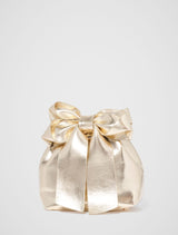 Petra Bow Metal Handle Clutch 0 Gold Forever New