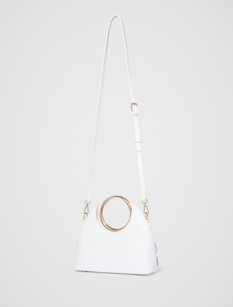 Mavin Cutout Floral Metal Handle Clutch Forever New