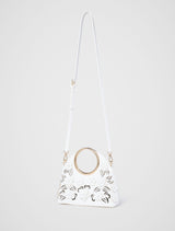 Mavin Cutout Floral Metal Handle Clutch Forever New