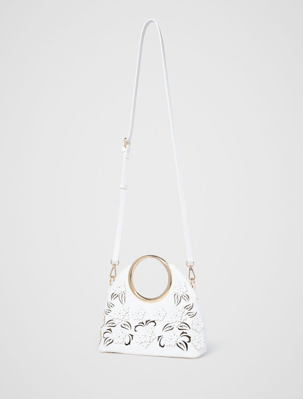 Mavin Cutout Floral Metal Handle Clutch Forever New