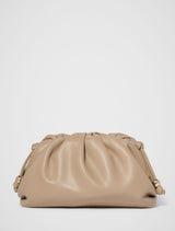Sierra Soft Ruched Clutch 0 Mushroom Forever New