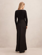 Briella Boat Neck Drape Maxi Dress Forever New