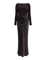 Briella Boat Neck Drape Maxi Dress Forever New