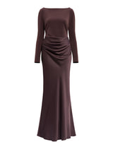 Briella Boat Neck Drape Maxi Dress Forever New