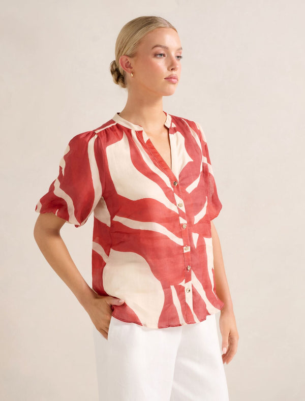 Bianca Puff Sleeve Blouse Forever New