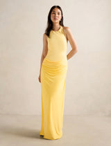 Lula Halter Maxi Dress Soft Yellow Forever New