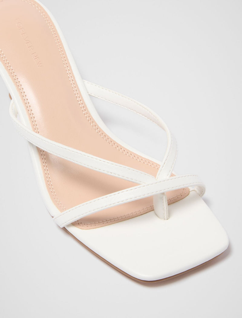 Tammy Toe Thong Heeled Sandal Forever New
