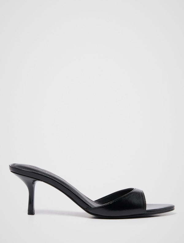 Polly Pointed Toe Mule Heel Black Forever New