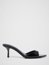 Polly Pointed Toe Mule Heel Black Forever New