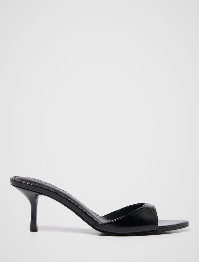 Polly Pointed Toe Mule Heel Black Forever New