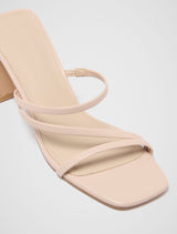 Simone Strappy Mule Block Heel Forever New