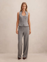 Kyla Belted Straight Leg Pants Forever New
