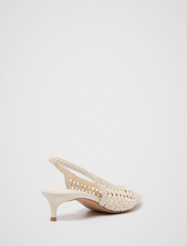Clare Crochet Detail Slingback Heel Forever New