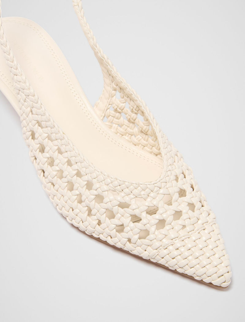 Clare Crochet Detail Slingback Heel Forever New
